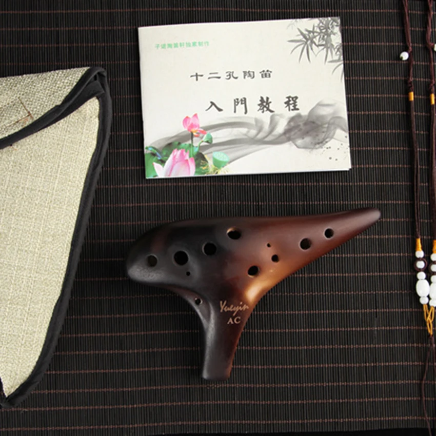 Alto Ocarina AC Handmade Klin-fired 12 Hole Wind Musical Instrument Ceramic Ocarina Flute Alto C Sunbmarine Zelda Flauta Gift
Alto Ocarina AC Handmade Klin-fired 12 Hole Wind Musical Instrument Ceramic Ocarina Flute Alto C Sunbmarine Zelda Flauta Gift