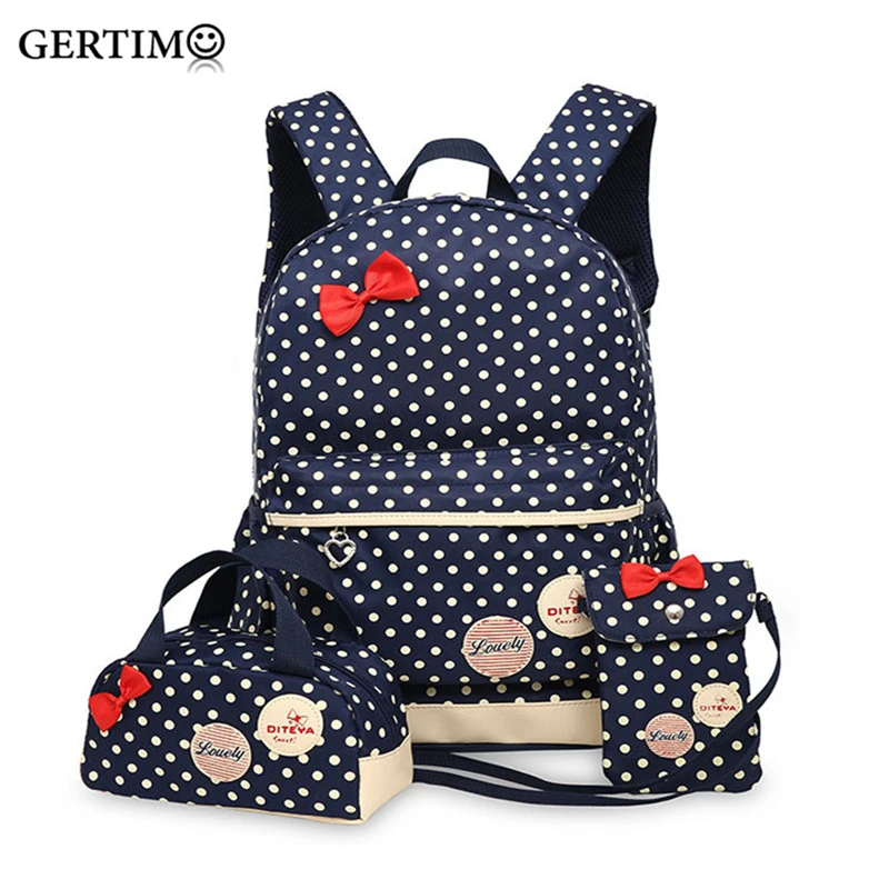 Set of 3 School Backpacks for Teenagers Girls Schoolbag Large Capacity Students Dot Printing Rucksack Bagpack Cute Book Bag 2018
Set of 3 School Backpacks for Teenagers Girls Schoolbag Large Capacity Students Dot Printing Rucksack Bagpack Cute Book Bag 2018