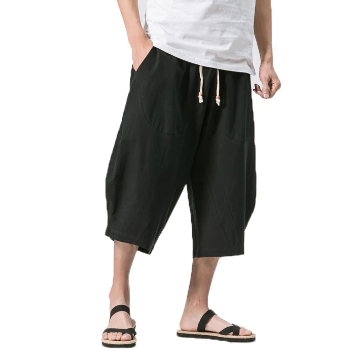 Summer Men Linen Pants 2019 Men Wide Leg Trousers Male Drop Crotch Chinese Style HipHop Man Joggers Calf-Length Pants Track Pant
Summer Men Linen Pants 2019 Men Wide Leg Trousers Male Drop Crotch Chinese Style HipHop Man Joggers Calf-Length Pants Track Pant