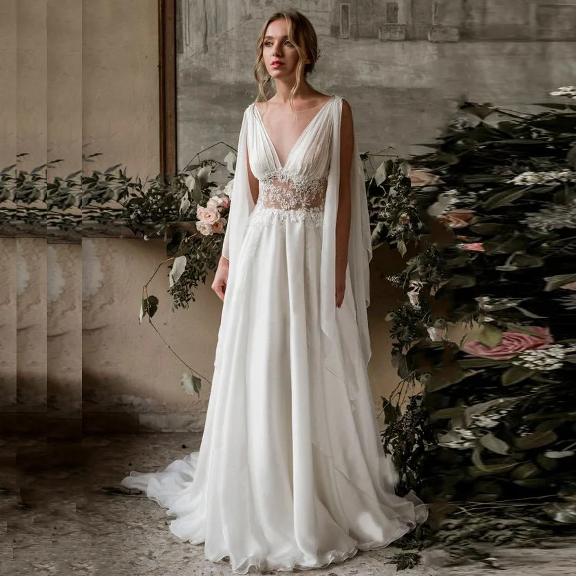 LORIE Beach Wedding Dress 2019 Cap Sleeve A-Line Chiffon Appliques Lace Princess Bride Dress Arabic Wedding Gown Free Shipping
LORIE Beach Wedding Dress 2019 Cap Sleeve A-Line Chiffon Appliques Lace Princess Bride Dress Arabic Wedding Gown Free Shipping