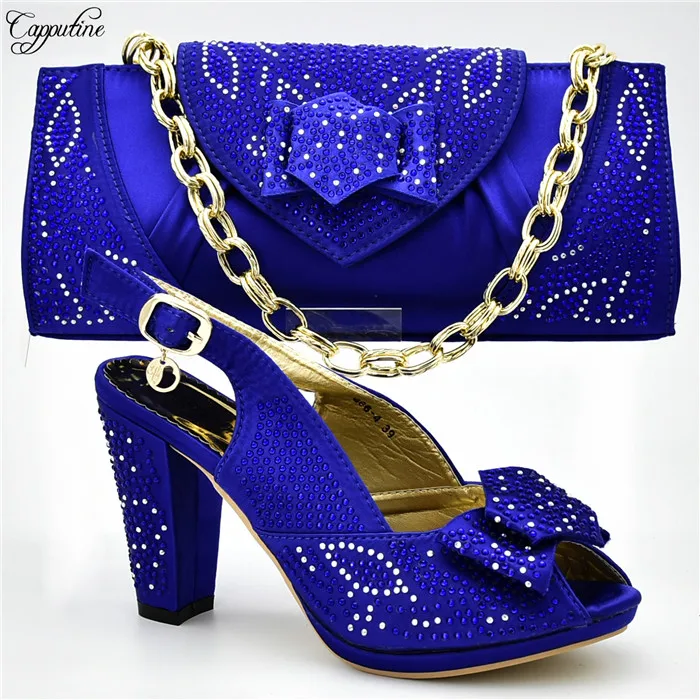 Latest party set matching high heel shoes and handbag set fashion pumps with bag for party 666-4
Latest party set matching high heel shoes and handbag set fashion pumps with bag for party 666-4