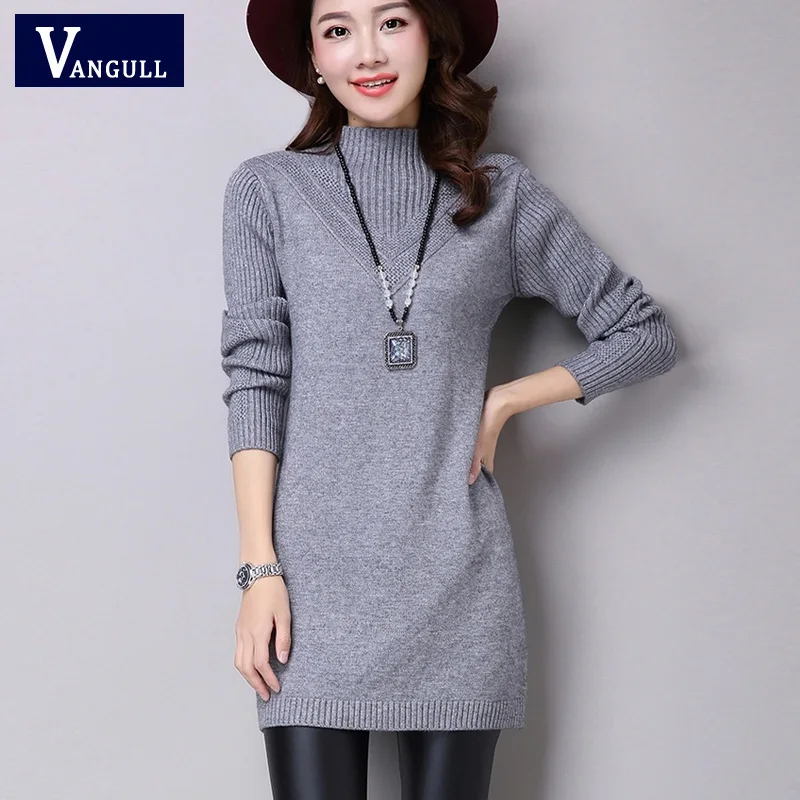 Vangull Women High Neck Slim Knitted Solid Wool Mini Dress 2019 New Fashion Ladies Basic Long Sleeve Winter Autumn Warm Dresses
Vangull Women High Neck Slim Knitted Solid Wool Mini Dress 2019 New Fashion Ladies Basic Long Sleeve Winter Autumn Warm Dresses