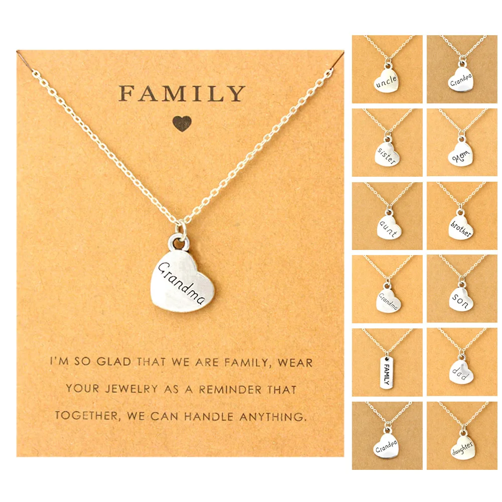 Mother's Day Fathers Day Gift Mom Dad Sister Brother Daughter Son Aunt Uncle Grandma Grandpa Family Chokers Necklaces for Women
Mother's Day Fathers Day Gift Mom Dad Sister Brother Daughter Son Aunt Uncle Grandma Grandpa Family Chokers Necklaces for Women