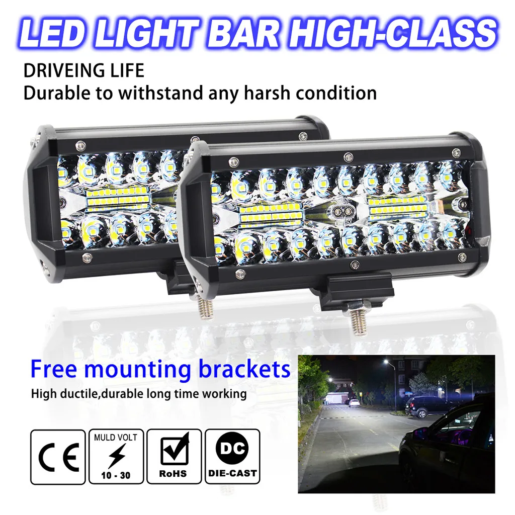 2pcs 7inch LED Light Bar 240W Offroad Driving Light LED Work Lights for Jeep Truck SUV ATV Driving for Car Tractor Boat OffRoad
2pcs 7inch LED Light Bar 240W Offroad Driving Light LED Work Lights for Jeep Truck SUV ATV Driving for Car Tractor Boat OffRoad