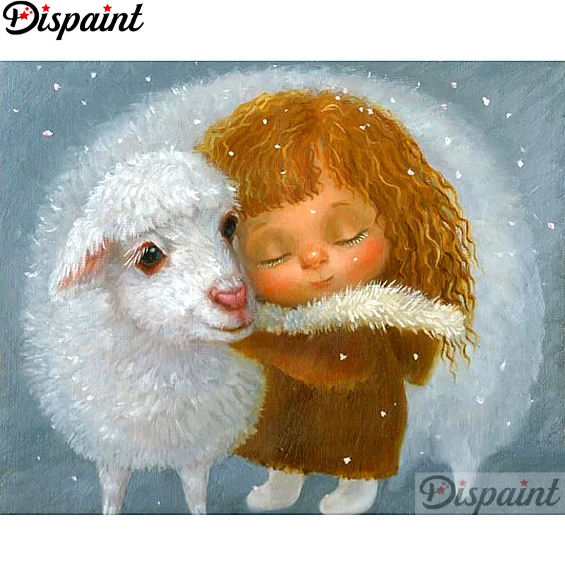 Dispaint Full Square/Round Drill 5D DIY Diamond Painting "Girl sheep" Embroidery Cross Stitch 3D Home Decor A12904
Dispaint Full Square/Round Drill 5D DIY Diamond Painting "Girl sheep" Embroidery Cross Stitch 3D Home Decor A12904