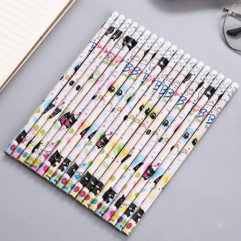 12 Pcs/set Cartoon HB Animals Flowers Wooden Standard Pencisl with Erasers Stationery Sketch Draw Pencils Art Stationery Gifts
12 Pcs/set Cartoon HB Animals Flowers Wooden Standard Pencisl with Erasers Stationery Sketch Draw Pencils Art Stationery Gifts