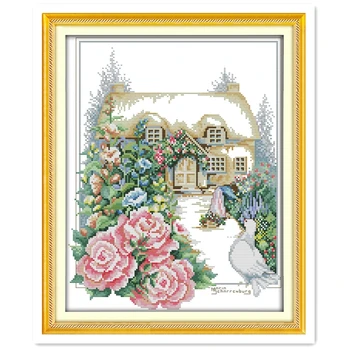 Spring Garden Needlework Chinese Counted Cross Stitch Pattern Embroidery Cross Set Home Decor DMC Cross Stitch Fabric Painting
Spring Garden Needlework Chinese Counted Cross Stitch Pattern Embroidery Cross Set Home Decor DMC Cross Stitch Fabric Painting