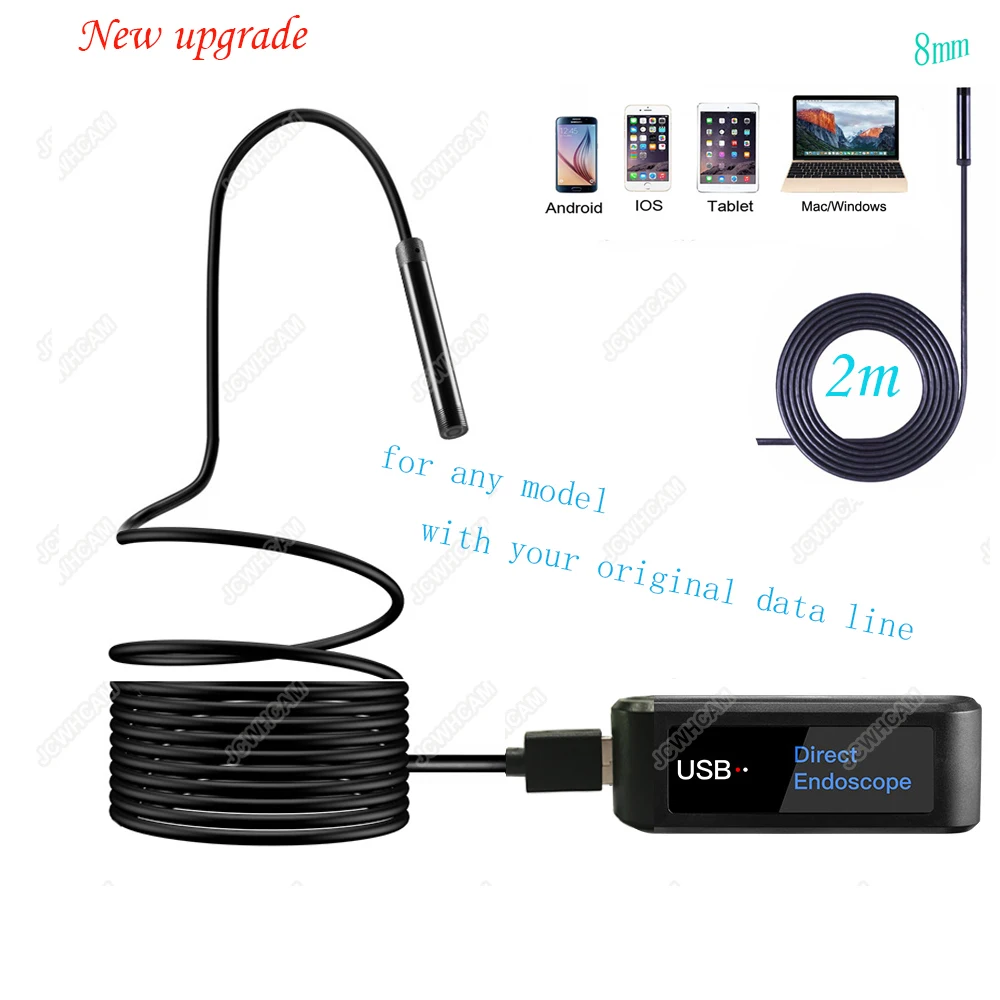 8mm HD 720P Direct Endoscope Camera Soft Wire Endoskop For Android Iphone Device Suitable For Any Phone Model Mini Endoscope
8mm HD 720P Direct Endoscope Camera Soft Wire Endoskop For Android Iphone Device Suitable For Any Phone Model Mini Endoscope