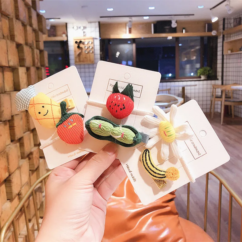 2 Pcs Creative Vegetable Fruit Rubber Band Duckbill Clip Combination Girl Princess Fashion Cute Cartoon Hair Accessories
2 Pcs Creative Vegetable Fruit Rubber Band Duckbill Clip Combination Girl Princess Fashion Cute Cartoon Hair Accessories