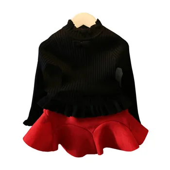 2019 Spring Autumn Winter Children Clothing Baby Girls Sweaters Long Sleeve Bow Cotton Knitted Black Red Sweaters For Girls
2019 Spring Autumn Winter Children Clothing Baby Girls Sweaters Long Sleeve Bow Cotton Knitted Black Red Sweaters For Girls
