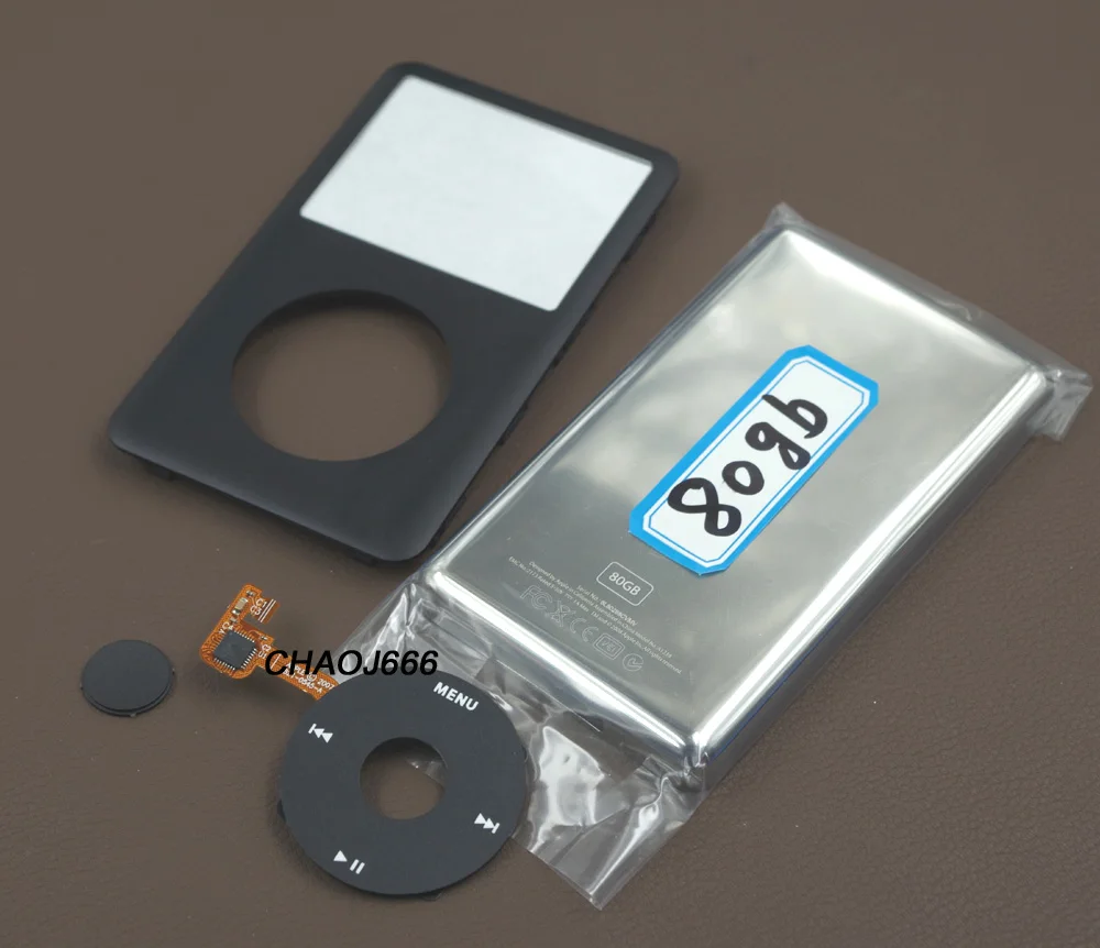 Full Set Housing Black Front Faceplat with Lens + Back Housing Case Cover + Black Clickwheel Button for iPod 6th Classic 80GB
Full Set Housing Black Front Faceplat with Lens + Back Housing Case Cover + Black Clickwheel Button for iPod 6th Classic 80GB