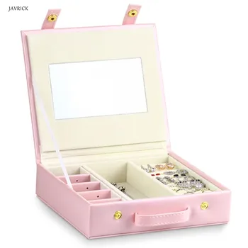 Korean Style Sweet Pink Multi-function Jewelry Storage Box Portable Leather Earring Ring Jewelry Storage Travel Case
Korean Style Sweet Pink Multi-function Jewelry Storage Box Portable Leather Earring Ring Jewelry Storage Travel Case