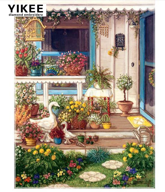 YIKEE Diamond Painting Flower Shoppe Home Decor Full Square/Round Drill Resin DIY Mosaic Diamond Embroidery h229
YIKEE Diamond Painting Flower Shoppe Home Decor Full Square/Round Drill Resin DIY Mosaic Diamond Embroidery h229