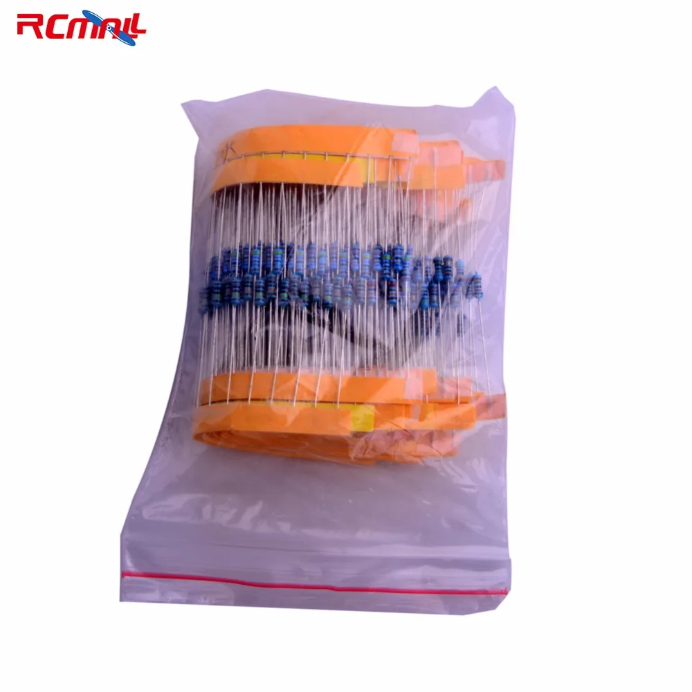 RCmall 1/4W 1% Accuracy Resistors Kit Metal Film Resistor Package 2o kinds Normal Resistor Total 400pcs FZ1318
RCmall 1/4W 1% Accuracy Resistors Kit Metal Film Resistor Package 2o kinds Normal Resistor Total 400pcs FZ1318