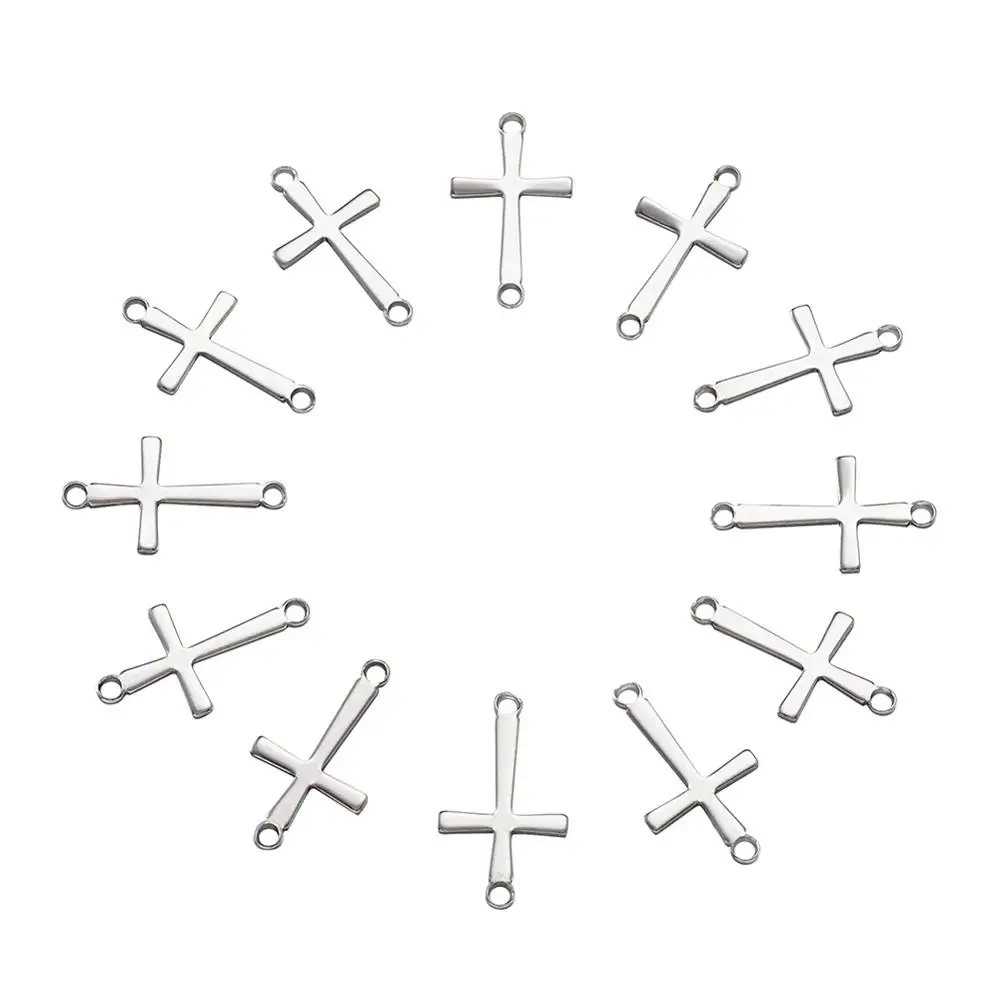 Pandahall 50pcs 304 Stainless Steel Links Cross Connector Charms Pendants for DIY Bracelet Necklace Earrings Jewelry Making
Pandahall 50pcs 304 Stainless Steel Links Cross Connector Charms Pendants for DIY Bracelet Necklace Earrings Jewelry Making