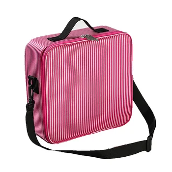 Adjustable Strap Cosmetic Storage Bag Partition Striped Cosmetic Bag Makeup Handbag for Travel Business Trip Makeup Bag
Adjustable Strap Cosmetic Storage Bag Partition Striped Cosmetic Bag Makeup Handbag for Travel Business Trip Makeup Bag