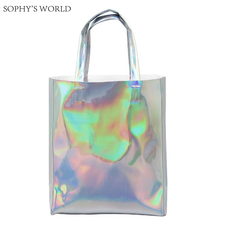 Luxury Brand Women Shoulder Bag Hologram Leather TopHandle Bags Silver Ladies Shopper Bag Large Capacity Tote Handbags Beach Bag
Luxury Brand Women Shoulder Bag Hologram Leather TopHandle Bags Silver Ladies Shopper Bag Large Capacity Tote Handbags Beach Bag
