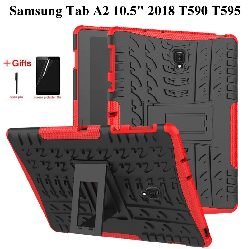 Rugged stand case for Samsung Galaxy Tab A A2 10.5 inch 2018 T590 T595 T597 Heavy Duty Funda Tablet 2 in 1 Hybrid case+film+pen
Rugged stand case for Samsung Galaxy Tab A A2 10.5 inch 2018 T590 T595 T597 Heavy Duty Funda Tablet 2 in 1 Hybrid case+film+pen