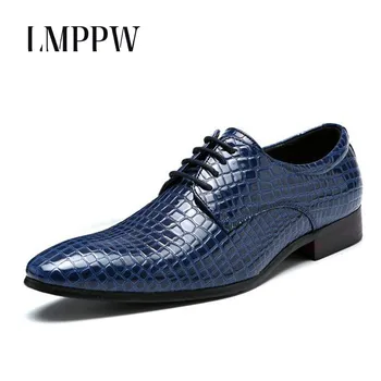 Pointed Men Dress Wedding Shoes Serpentine Red Blue Black Men Leather Formal Shoes Lace Up Business Men Oxfords Shoes Flats 2A
Pointed Men Dress Wedding Shoes Serpentine Red Blue Black Men Leather Formal Shoes Lace Up Business Men Oxfords Shoes Flats 2A