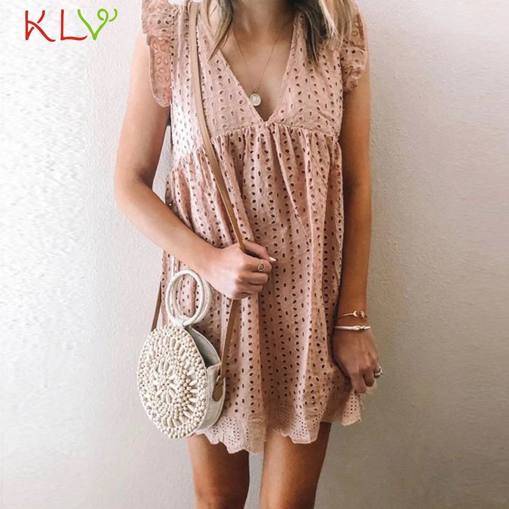 Dress Women Strand Jurkjes Lace Pink V neck Elegant Summer Dress Beach wear Plus Size Party Night 2019 Vestidos Robe Femme 19Jun
Dress Women Strand Jurkjes Lace Pink V neck Elegant Summer Dress Beach wear Plus Size Party Night 2019 Vestidos Robe Femme 19Jun