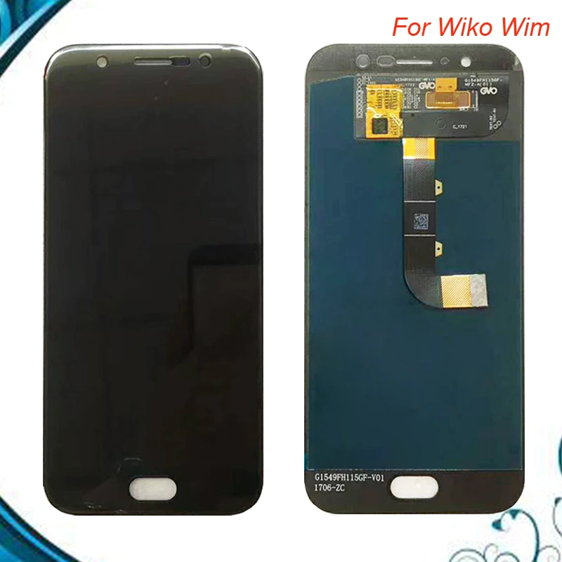 100% Протестировано для Wiko Wim ЖК дисплей + сенсорный экран дигитайзер панель Стекло