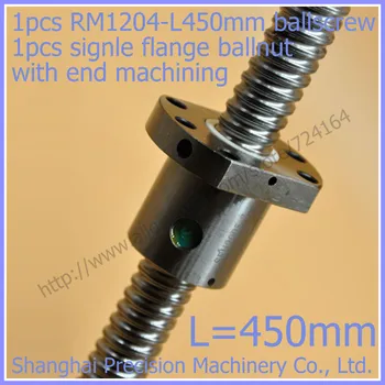 End machined RM1204 Ballscrew 1pc ballscrew L 450mm + 1pc SFU1204 ballnut for CNC Route machine
End machined RM1204 Ballscrew 1pc ballscrew L 450mm + 1pc SFU1204 ballnut for CNC Route machine