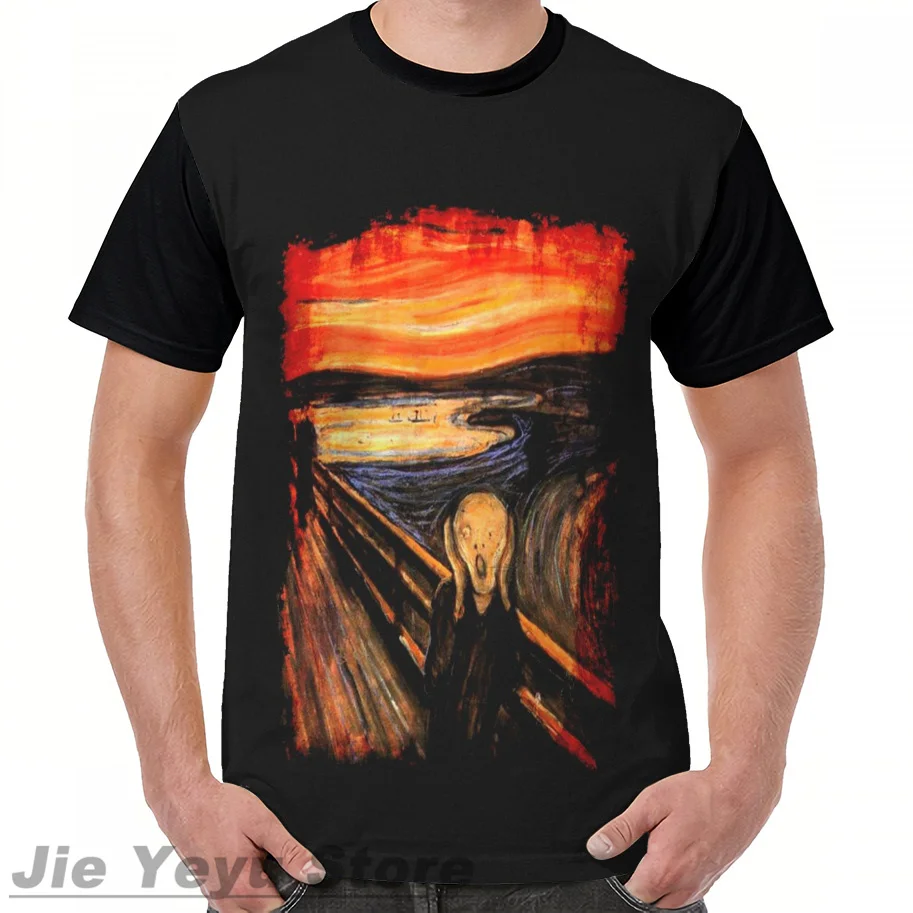 The Scream by Edvard Munch Goth Painting Art Artist gift t shirt T Shirt men Summer Casual women T-shirts funny print tshirts
The Scream by Edvard Munch Goth Painting Art Artist gift t shirt T Shirt men Summer Casual women T-shirts funny print tshirts