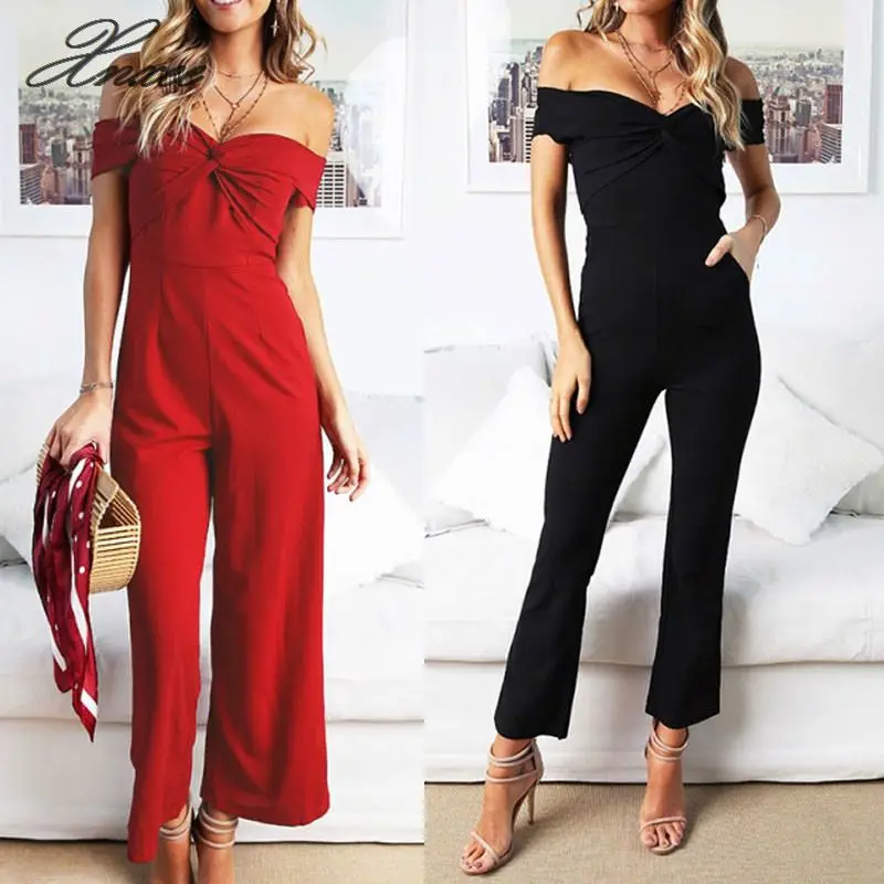 Women Jumpsuit Strapless Short Sleeve Backless Wide Leg Pants Summer Female Clothes Romper S M L XL
Women Jumpsuit Strapless Short Sleeve Backless Wide Leg Pants Summer Female Clothes Romper S M L XL