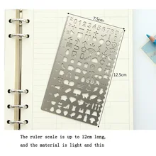 Hollow Universal Multi-Function Ruler Metal Hand Ruler Drawing Template Ruler Hollow DIY Ruler Tool Diary Template
Hollow Universal Multi-Function Ruler Metal Hand Ruler Drawing Template Ruler Hollow DIY Ruler Tool Diary Template