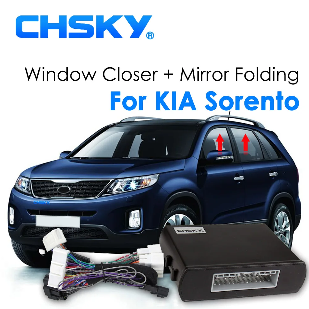 CHSKY Car Power Window Closer & Side Mirror Folding kit For Kia Sorento 2014-2017 Window Roll up Car Alarm System Window lifter
CHSKY Car Power Window Closer & Side Mirror Folding kit For Kia Sorento 2014-2017 Window Roll up Car Alarm System Window lifter