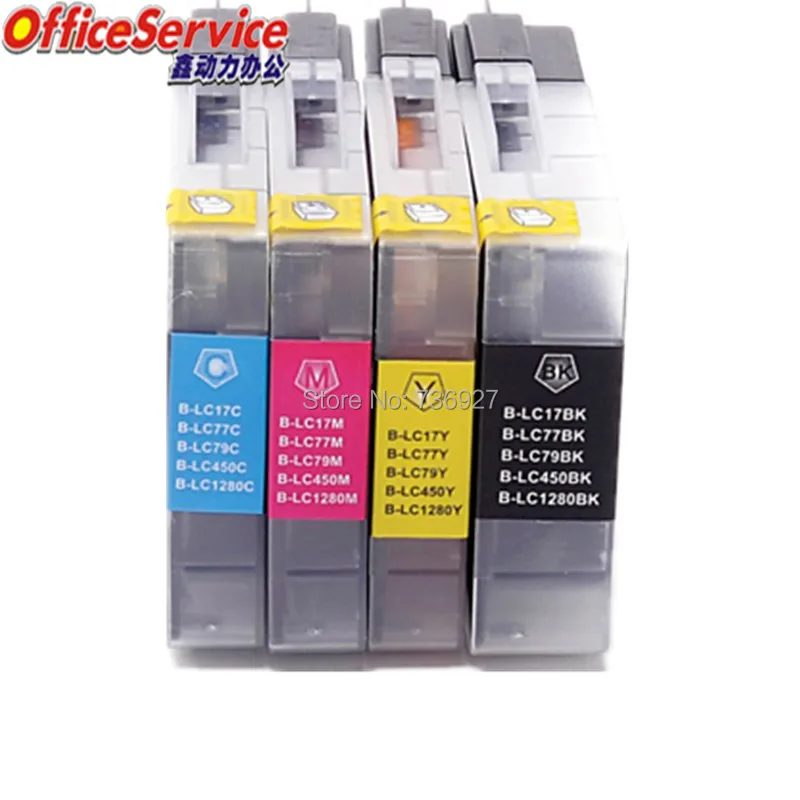 LC17 LC77 LC79 LC450 LC1280 LC1240 Compatible Ink Cartridge For Brother MFC-J430W J6910DW J825DW DCP-J525N DCP-J925N printer
LC17 LC77 LC79 LC450 LC1280 LC1240 Compatible Ink Cartridge For Brother MFC-J430W J6910DW J825DW DCP-J525N DCP-J925N printer