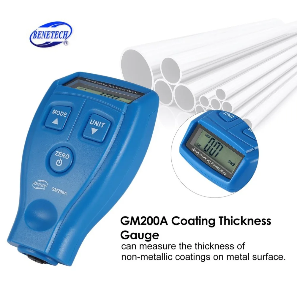 GM200A Paint Thickness Gauges Digital Auto Car Paint Thickness Coating Gauge Meter Tester Measurement Tool miernik lakieru samoc
GM200A Paint Thickness Gauges Digital Auto Car Paint Thickness Coating Gauge Meter Tester Measurement Tool miernik lakieru samoc