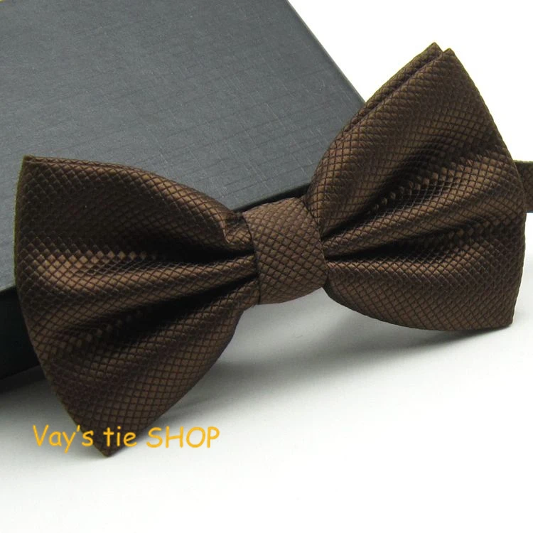 Fashion Mens Coffee Color Bowtie Dull Jacquard Plaid Grid Leisure Solid Wedding Tuxedo Bow Ties Brown Cravat 
Fashion Mens Coffee Color Bowtie Dull Jacquard Plaid Grid Leisure Solid Wedding Tuxedo Bow Ties Brown Cravat