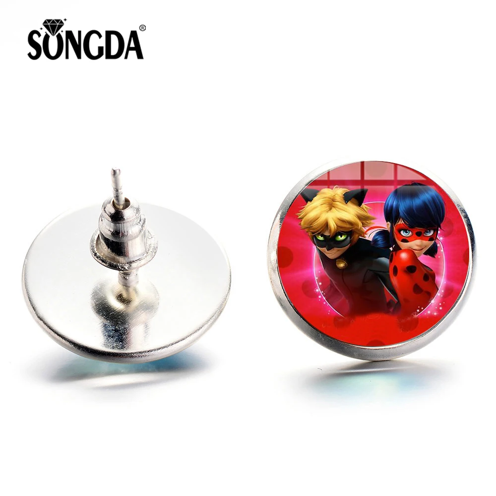 SONGDA Popularity Anime Animal Earring for Women Girl Cosplay Magical Ladybug Lady Bug Cat Noir Stud Earrings Birthday Gifts
SONGDA Popularity Anime Animal Earring for Women Girl Cosplay Magical Ladybug Lady Bug Cat Noir Stud Earrings Birthday Gifts