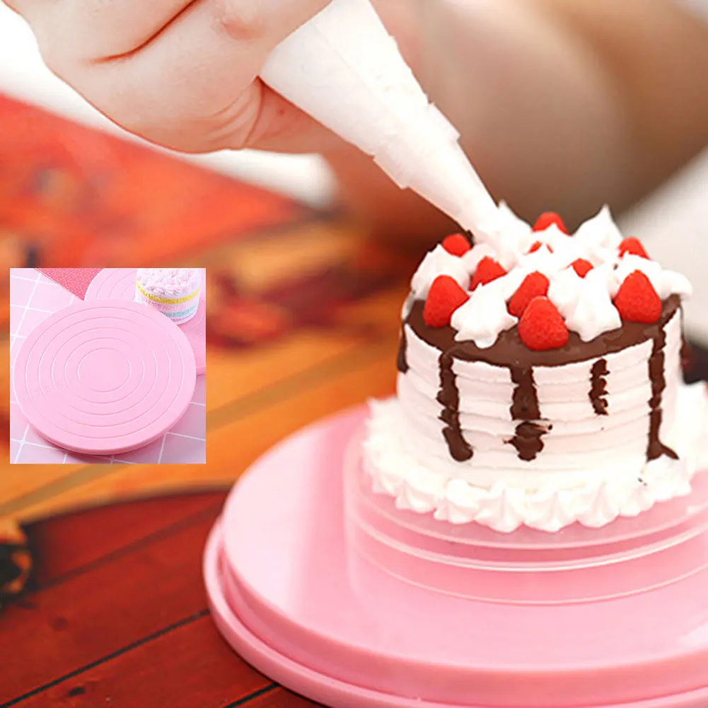 14cm Cake Turntable Rotating Revolving Cake Decorating Stand Platform Cake Decorating Tool Cake Cookie Biscuits Decorating
14cm Cake Turntable Rotating Revolving Cake Decorating Stand Platform Cake Decorating Tool Cake Cookie Biscuits Decorating