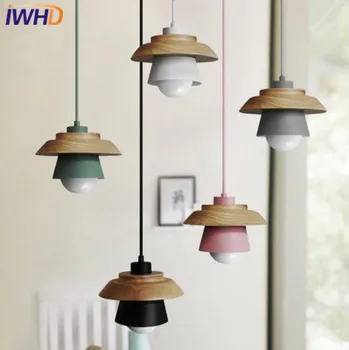 IWHD Modern LED Pendant Lamp Wooden Colorful Nordic Simple Pendant Light Droplight Loft Hanglamp Iron Fixtures Home Lighting
IWHD Modern LED Pendant Lamp Wooden Colorful Nordic Simple Pendant Light Droplight Loft Hanglamp Iron Fixtures Home Lighting
