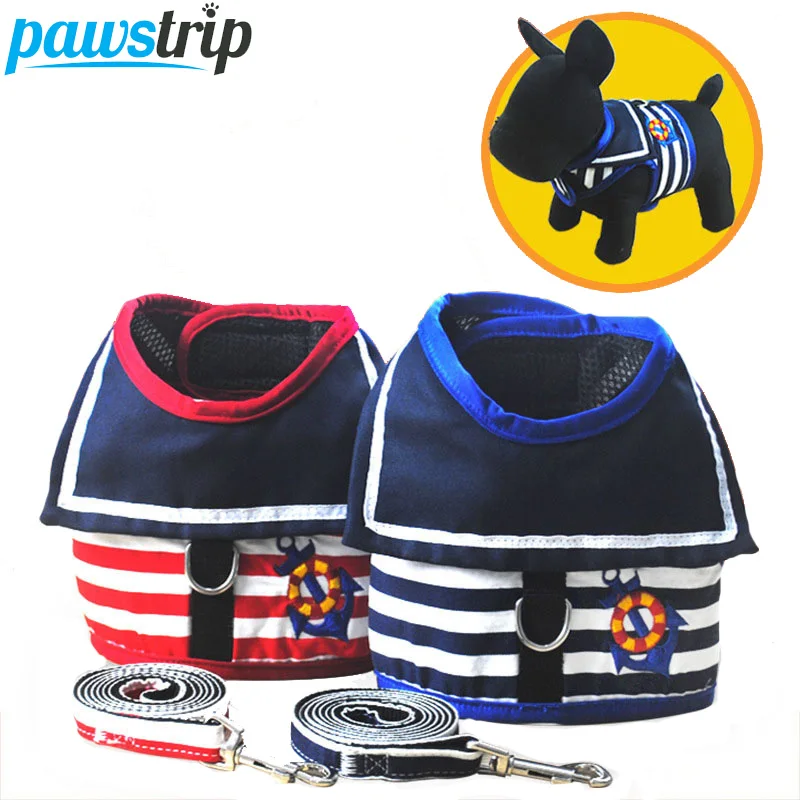 New Dog Chest Clothes Navy Vests Leash Pothook Button Dog Harness Vest Outdoor Walking Pet Lead
New Dog Chest Clothes Navy Vests Leash Pothook Button Dog Harness Vest Outdoor Walking Pet Lead