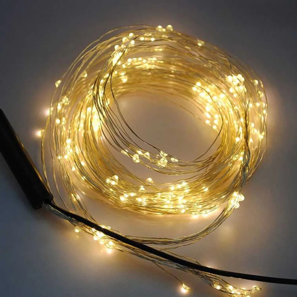 200 Leds Silver Wire Rattan LED String Holiday Wedding Christmas Lamp | Лампы и освещение