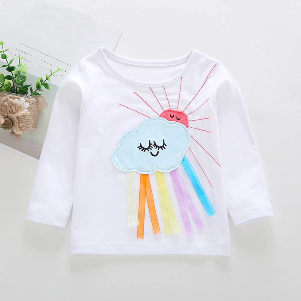 made of high quality materials Toddler Baby Kids Girls Long Sleeve Sun Cloud Applique Tops Outfits Clothes clothes
made of high quality materials Toddler Baby Kids Girls Long Sleeve Sun Cloud Applique Tops Outfits Clothes clothes
