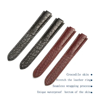 The crocodile leather watch band replaces the real leather of the small large watch band in the blue balloon of rime Cartier
The crocodile leather watch band replaces the real leather of the small large watch band in the blue balloon of rime Cartier