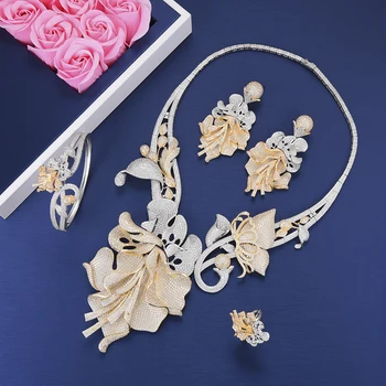 missvikki Elegant Women Prom Party Bangle Earring Necklace Ring Jewelry Sets Crystal Pendant Romantic Shiny High Quality
missvikki Elegant Women Prom Party Bangle Earring Necklace Ring Jewelry Sets Crystal Pendant Romantic Shiny High Quality