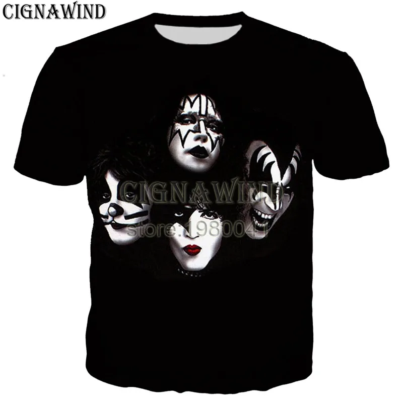 New Summer tops women/men t shirt Rock band KISS 3D Printed t-shirts casual harajuku style tshirt streetwear
New Summer tops women/men t shirt Rock band KISS 3D Printed t-shirts casual harajuku style tshirt streetwear