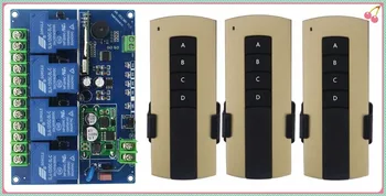 DC12V 24V 36V 48V 4CH 30A RF Wireless Remote Control Relay Switch Security System Garage Electric Doors/window/lamp 3* remote
DC12V 24V 36V 48V 4CH 30A RF Wireless Remote Control Relay Switch Security System Garage Electric Doors/window/lamp 3* remote