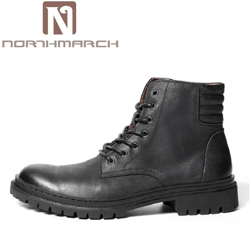 NORTHMARCH Brand Genuine Leather Mid-Calf Winter Work Men Boots Round Toe Lace-Up Solid Safety Boots For Men Botas Masculino
NORTHMARCH Brand Genuine Leather Mid-Calf Winter Work Men Boots Round Toe Lace-Up Solid Safety Boots For Men Botas Masculino