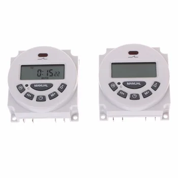 DC 12V AC 220V Digital LCD Weekly Programmable Time Switch Relay Electronic Timer
DC 12V AC 220V Digital LCD Weekly Programmable Time Switch Relay Electronic Timer