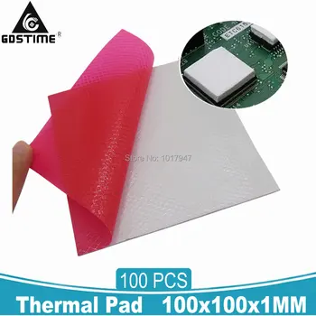 100Pcs Gdstime 100 x 100 x 1mm Thermal Pad CPU GPU Northbridge IC LED Chipset Heatsink Cooling Conductive Silicone Pads
100Pcs Gdstime 100 x 100 x 1mm Thermal Pad CPU GPU Northbridge IC LED Chipset Heatsink Cooling Conductive Silicone Pads