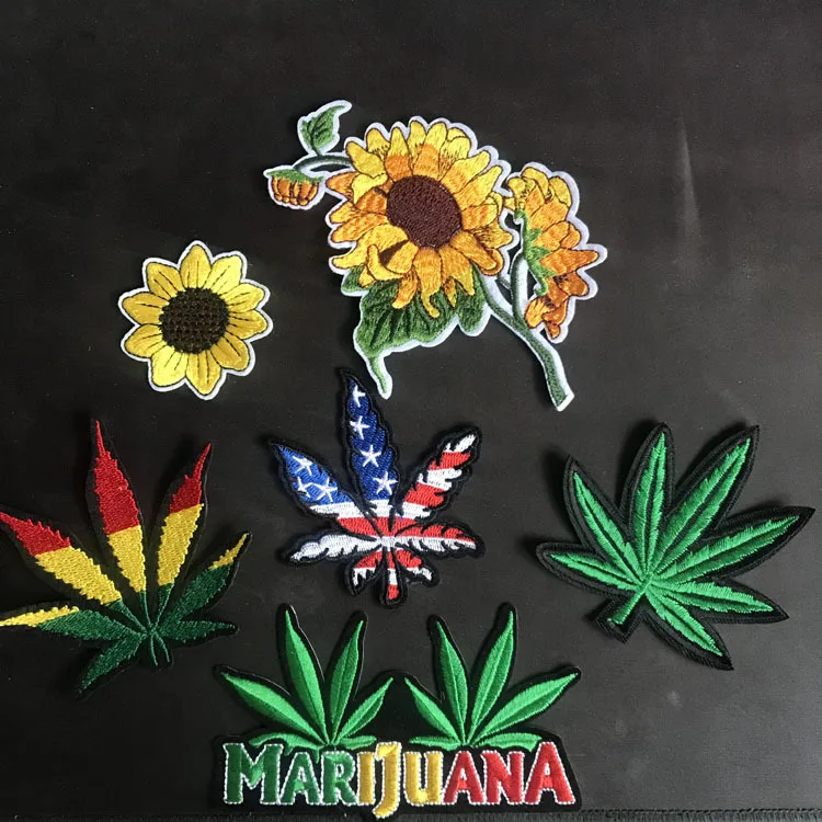 PGY Fine Embroidered Flower Leaf Patch for Clothing Sew Iron On Stickers Sunflower Appliques Plants Garment Decor Parches H
PGY Fine Embroidered Flower Leaf Patch for Clothing Sew Iron On Stickers Sunflower Appliques Plants Garment Decor Parches H