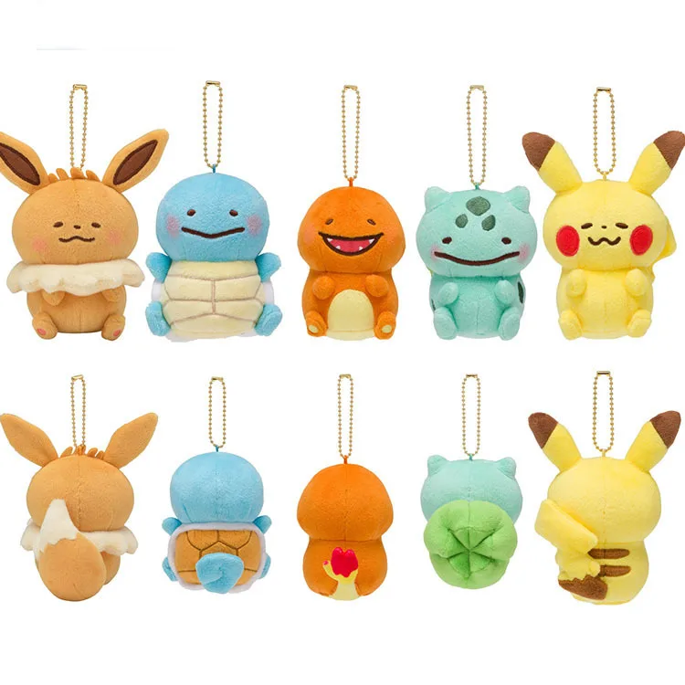 10cm eevee Charmander Squirtle plush Keychain toy anime Pendant doll hobby collection soft quality stuffed gift for children
10cm eevee Charmander Squirtle plush Keychain toy anime Pendant doll hobby collection soft quality stuffed gift for children