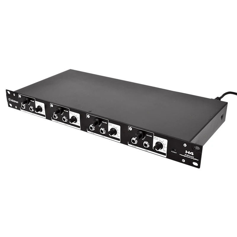 Alctron H4 professional high-power 4-channel headphone amplifier and line distribution system use for stage and studio
Alctron H4 professional high-power 4-channel headphone amplifier and line distribution system use for stage and studio