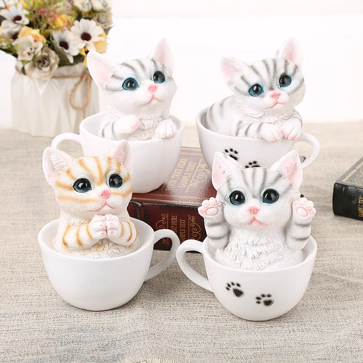 Creative Cute Cup Cat Home Decoration Decoration Resin Crafts Friends Classmates Birthday Gift
Creative Cute Cup Cat Home Decoration Decoration Resin Crafts Friends Classmates Birthday Gift